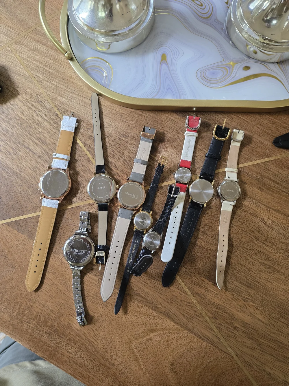 Mixed Women's Fashion Watch Lot - Black, Red, White, Gray, Beige, Working Cond..